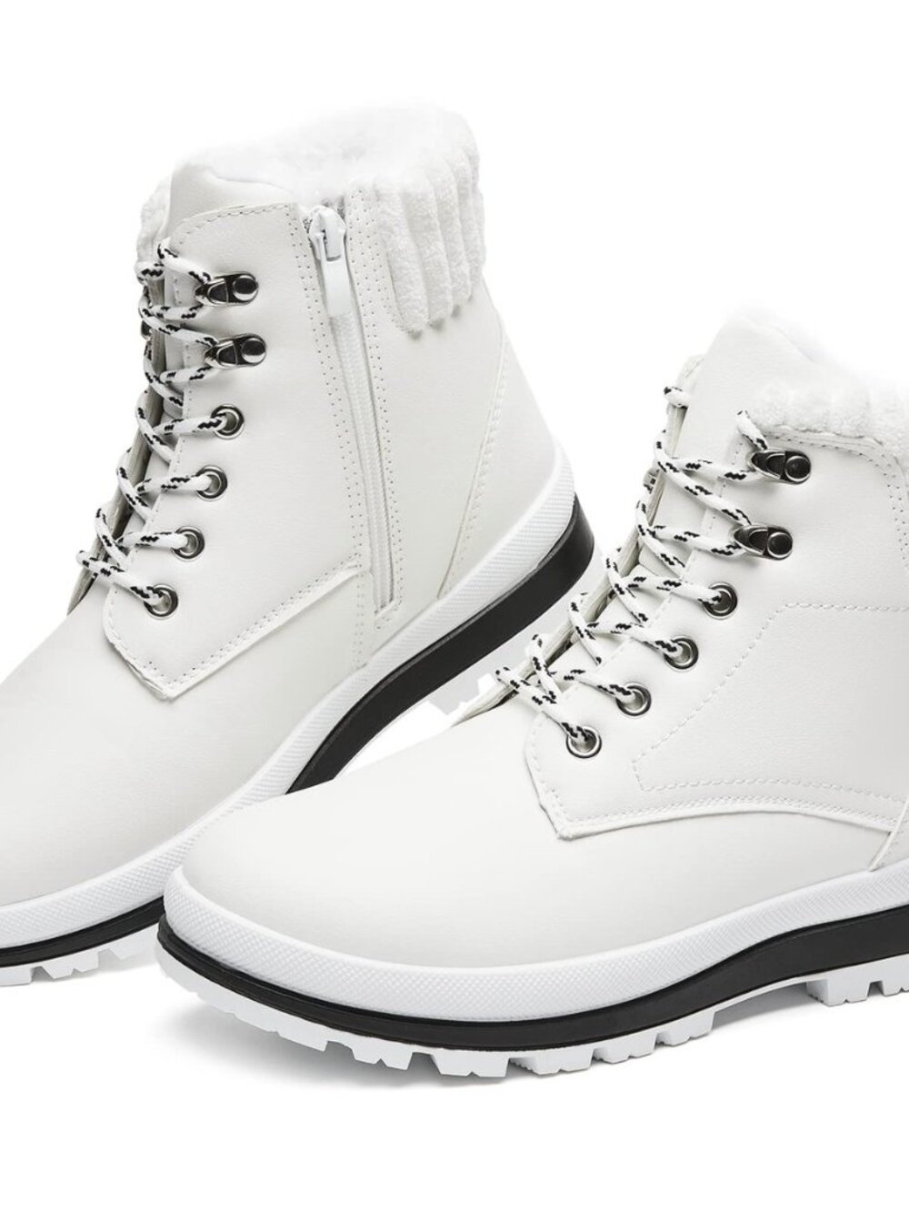 Womens Waterproof Ankle Boots for Outdoor (Non Slip Outsole),Fashion Combat